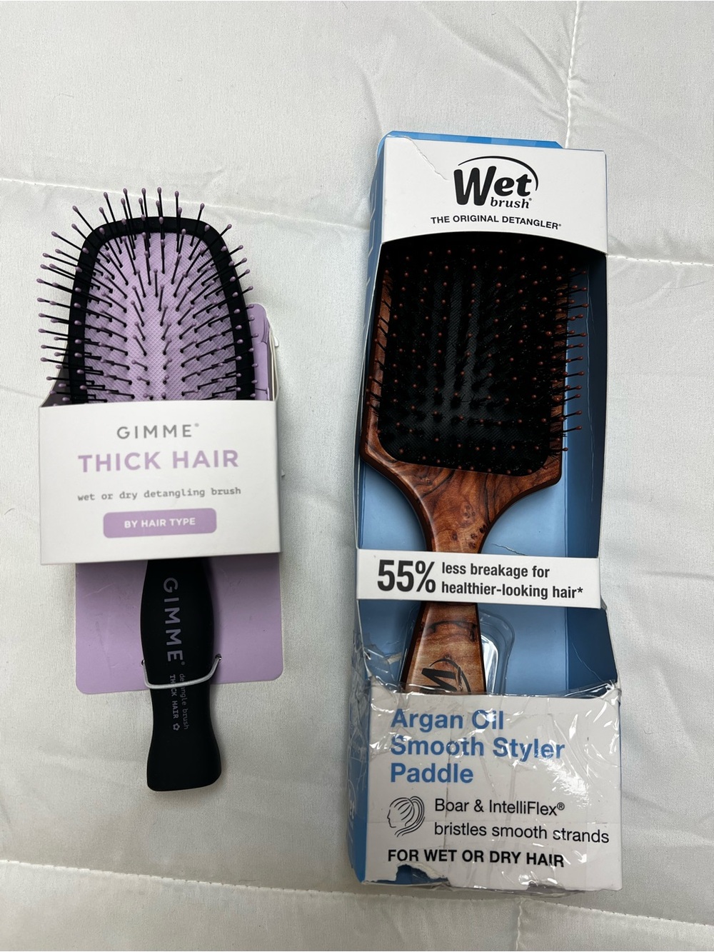 Wet Brush Argan Oil Smooth Styler Paddle Brush - and Gimme Brush